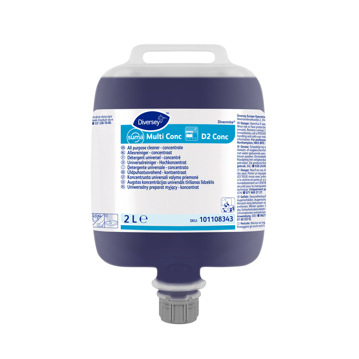 Detergente universale superconcentrato Diversey Suma Multi conc D2 Conc 2 litri