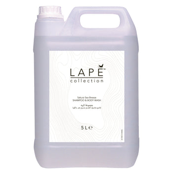 Detergente corpo e capelli Nordic Swan Diversey LAPĒ Collection Sakura Sea Breeze Shampoo & Body Wash 2x5 litri