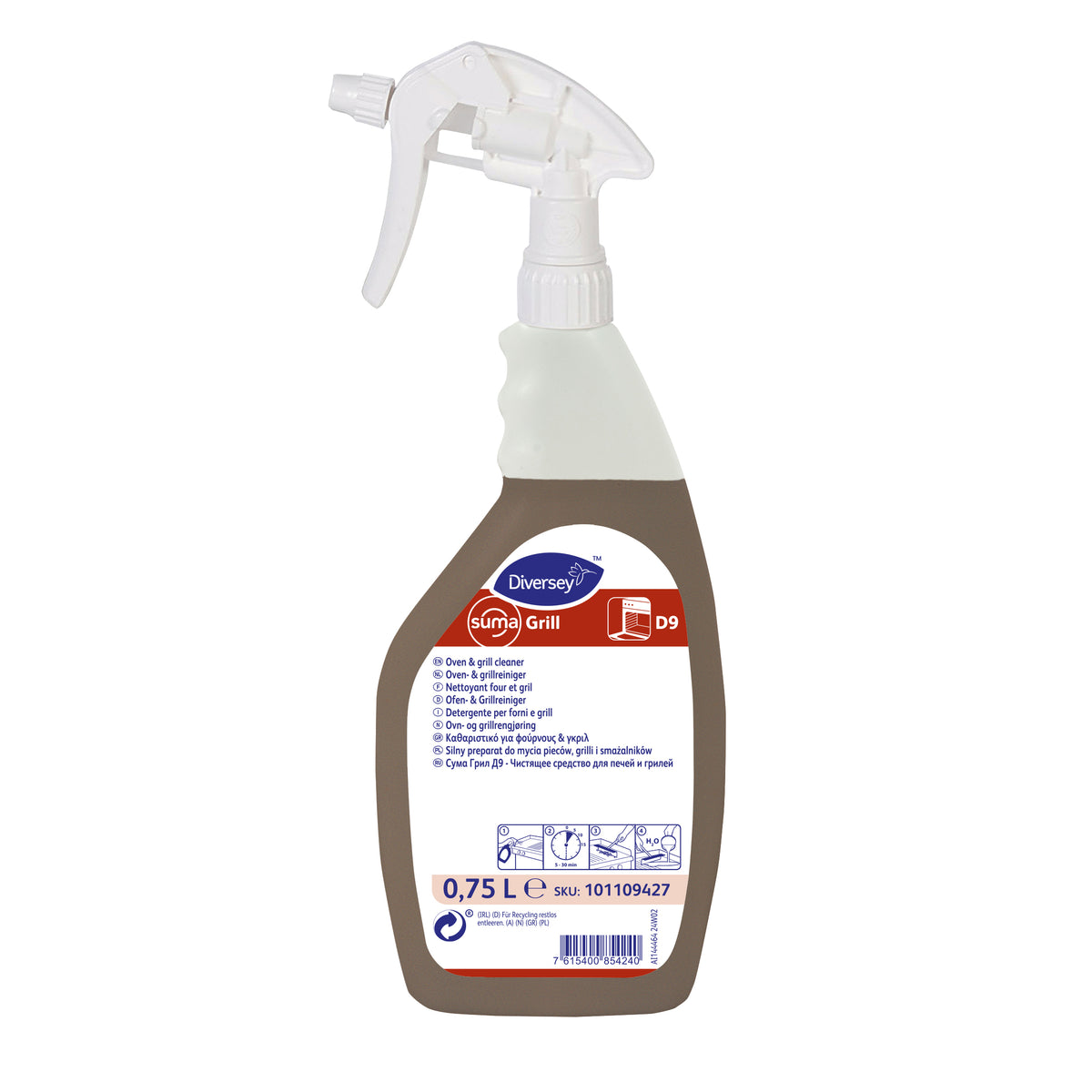 Detergente per forni e grill Diversey Suma Grill D9 750 ml