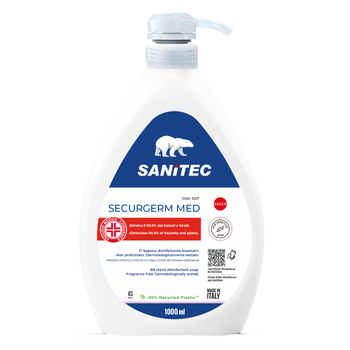 Sapone lavamani disinfettante PMC Sanitec Securgerm Med 6x1 litro