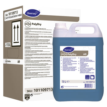 Brillantante neutro per stoviglie in plastica Diversey Suma PolyDry A9 2x5 litri