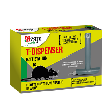 Contenitore di sicurezza per esche rodenticide Zapi T-Dispenser Bait Station 1 pezzo