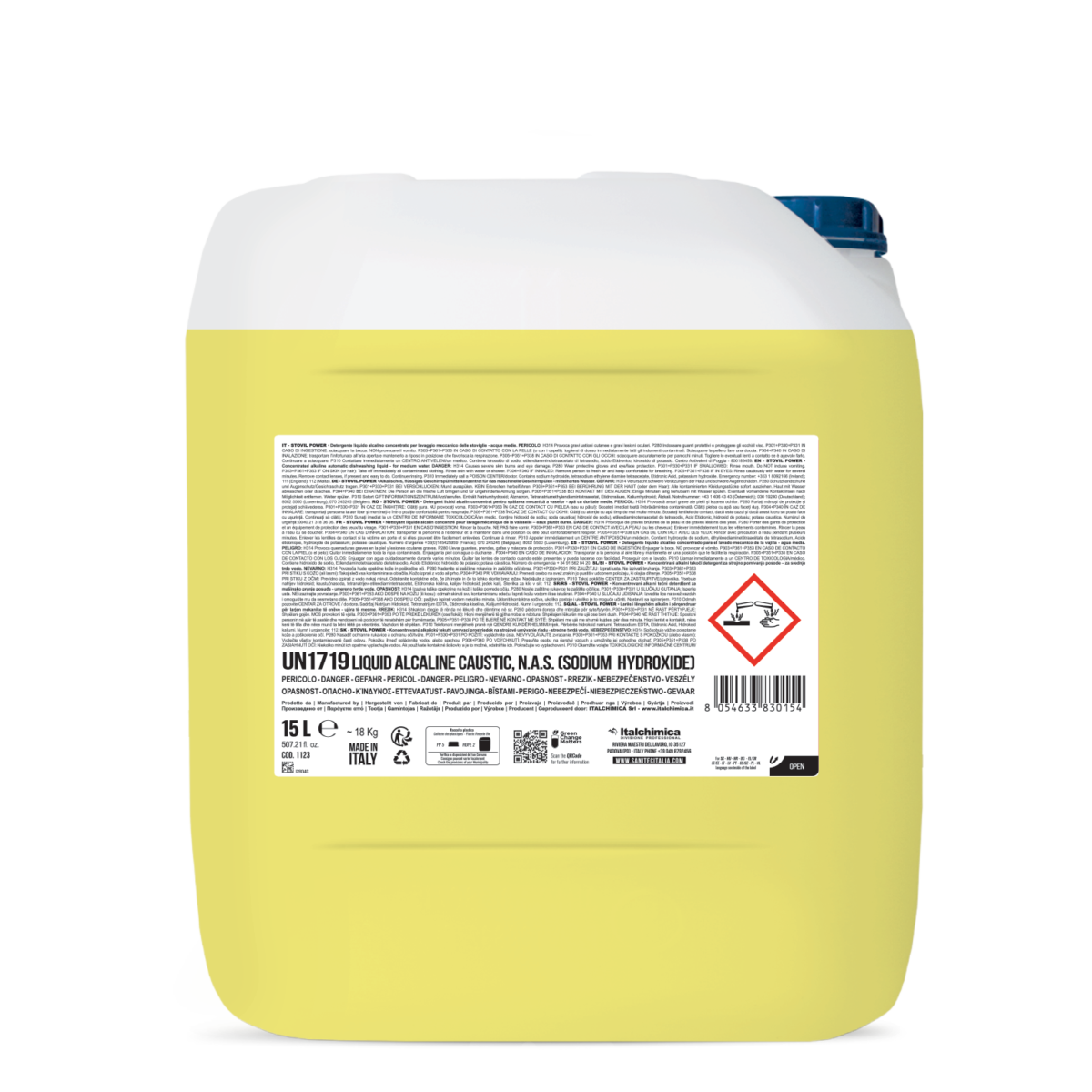 Detergente per lavaggio manuale stoviglie Sanitec Stovil Power 15 lt