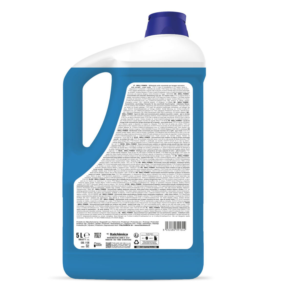 Brillantante acido per lavastoviglie Sanitec BRILL POWER 5L