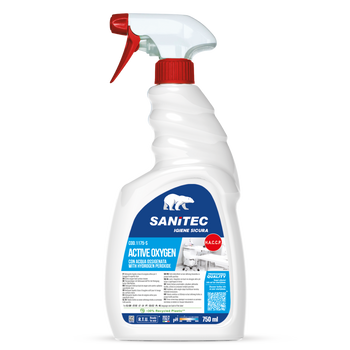 Detergente all'ossigeno attivo per superfici Sanitec Active Oxygen Foam 6x750 ml