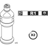Kit bottiglie vuote da Divermite/Diverflow per Room Care R1 Pur-Eco R1 6 pezzi