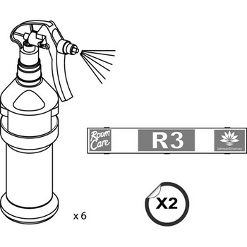 Kit bottiglie vuote da Divermite/Diverflow per Room Care R3 Pur-Eco R3 6 pezzi