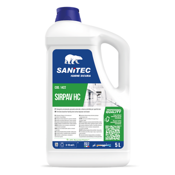 Sgrassatore ammoniacale per pavimenti Sanitec Sirpav HC 5 litri