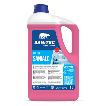 Detergente alcolico asciugarapido per pavimenti e superfici Sanitec Sanialc 5 litri