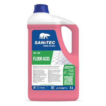 Disincrostante per pavimenti sporchi pesanti Sanitec Floor Acid 2x5 litri