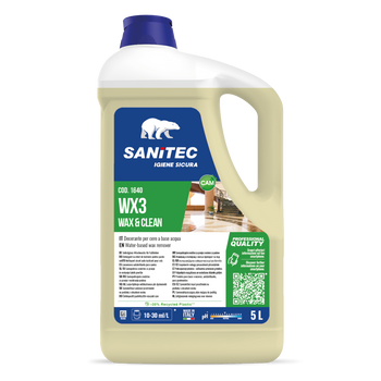 Lavaincera autolucidante per pavimenti Sanitec WX3 Wax&Clean 5 litri