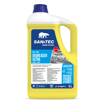 Detergente sgrassante Sanitec Degreaser Ultra Limone 5 litri
