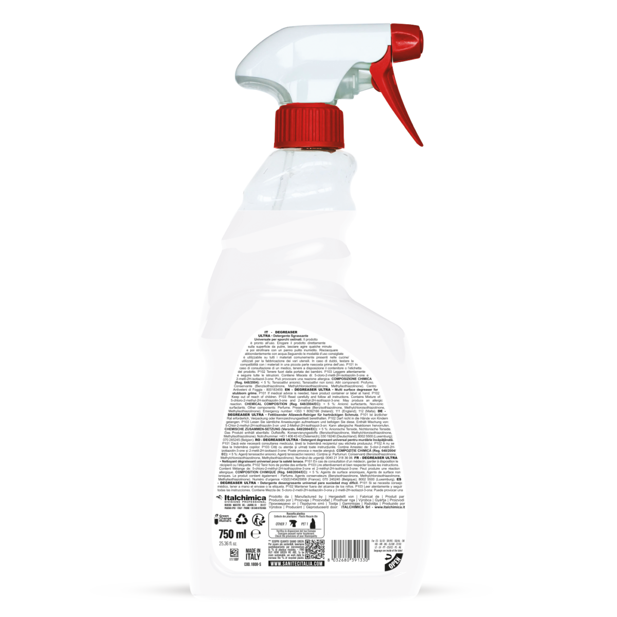 Detergente sgrassante Sanitec Degreaser Ultra Marsiglia 750 ml