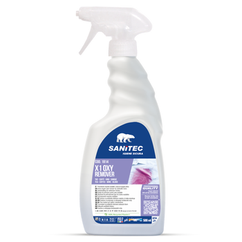 Pretrattante all'ossigeno per macchie Sanitec X1 Oxy Remover 6x500 ml