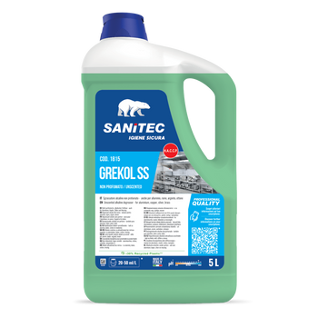 Sgrassatore alcalino per metalli Sanitec Grekol SS 2x5 litri