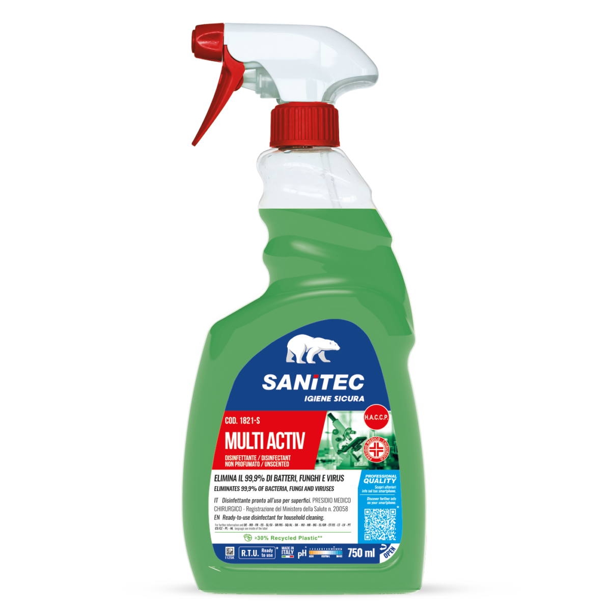 Disinfettante per superfici Sanitec Multi Activ 750 ml