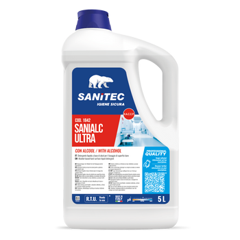 Detergente alcolico per superfici dure Sanitec Sanialc Ultra 2x5 litri