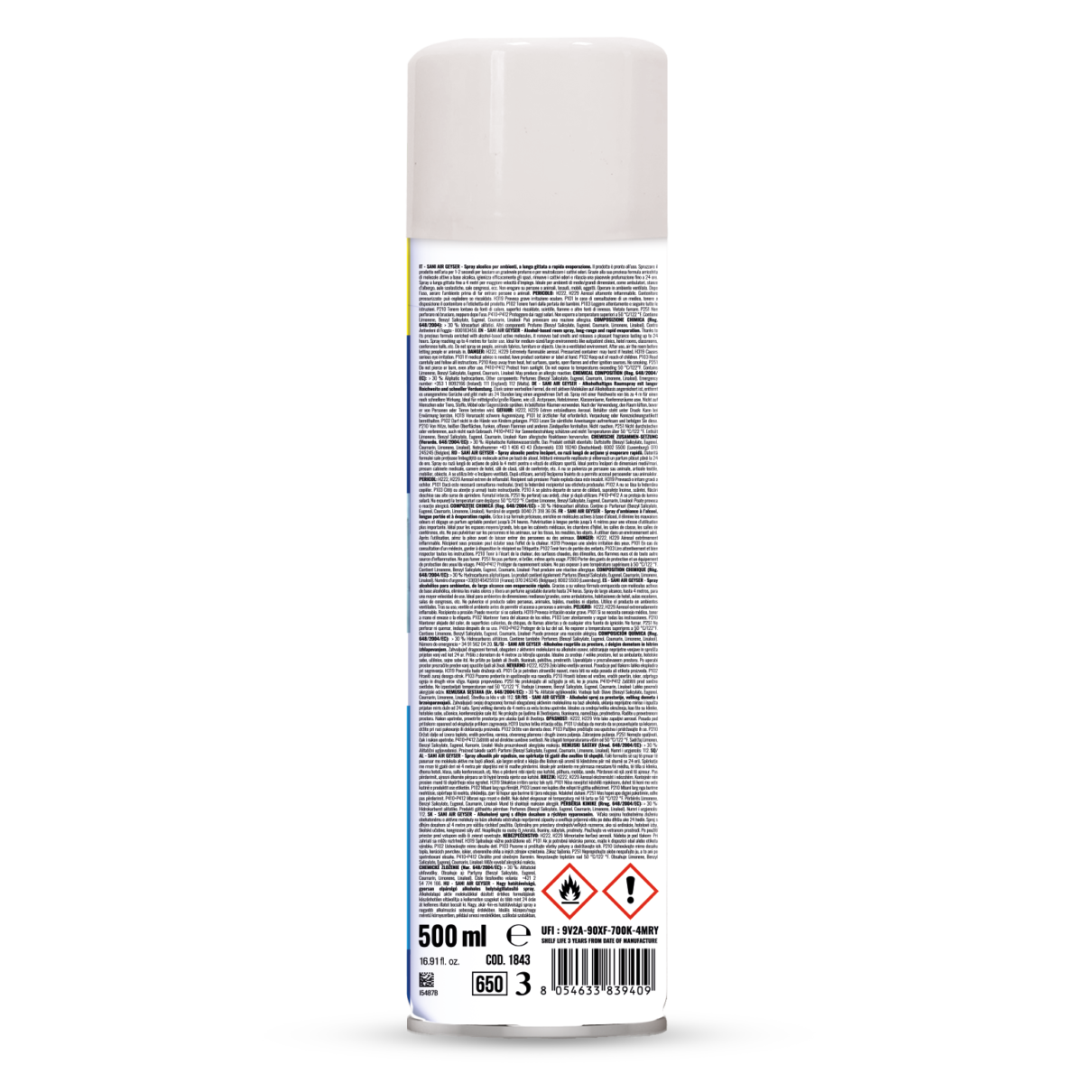 Disinfettante spray alcolico igienizzante Sanitec Sani Air Geyser 500 ml