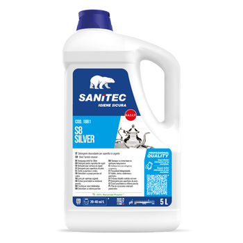 Detergente disossidante per argento Sanitec S8 Silver 5 litri