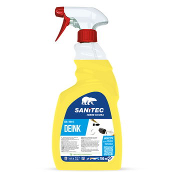 Sgrassatore solvente per inchiostro e colla Sanitec Deink 6x750 ml