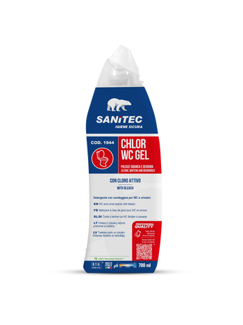 Detergente con candeggina per Wc Sanitec Chlor Wc Gel 700 ml
