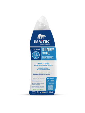 Disincrostante acido per WC e orinatoi Sanitec Blu Power WC Gel 8x700 ml
