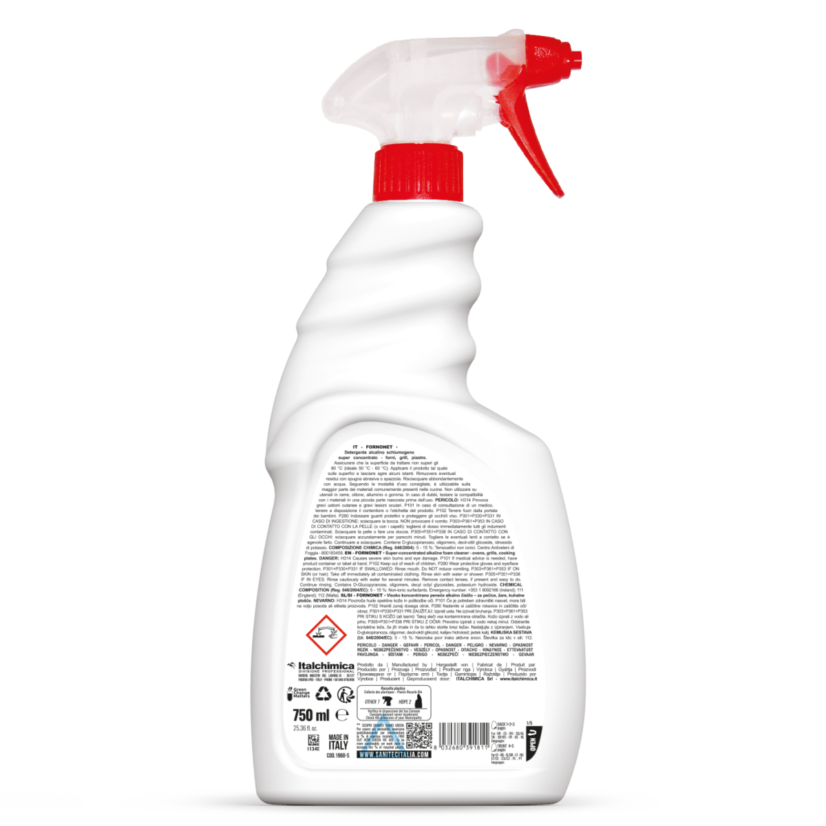 Detergente schiumogeno per forno Sanitec Fornonet 750 ml