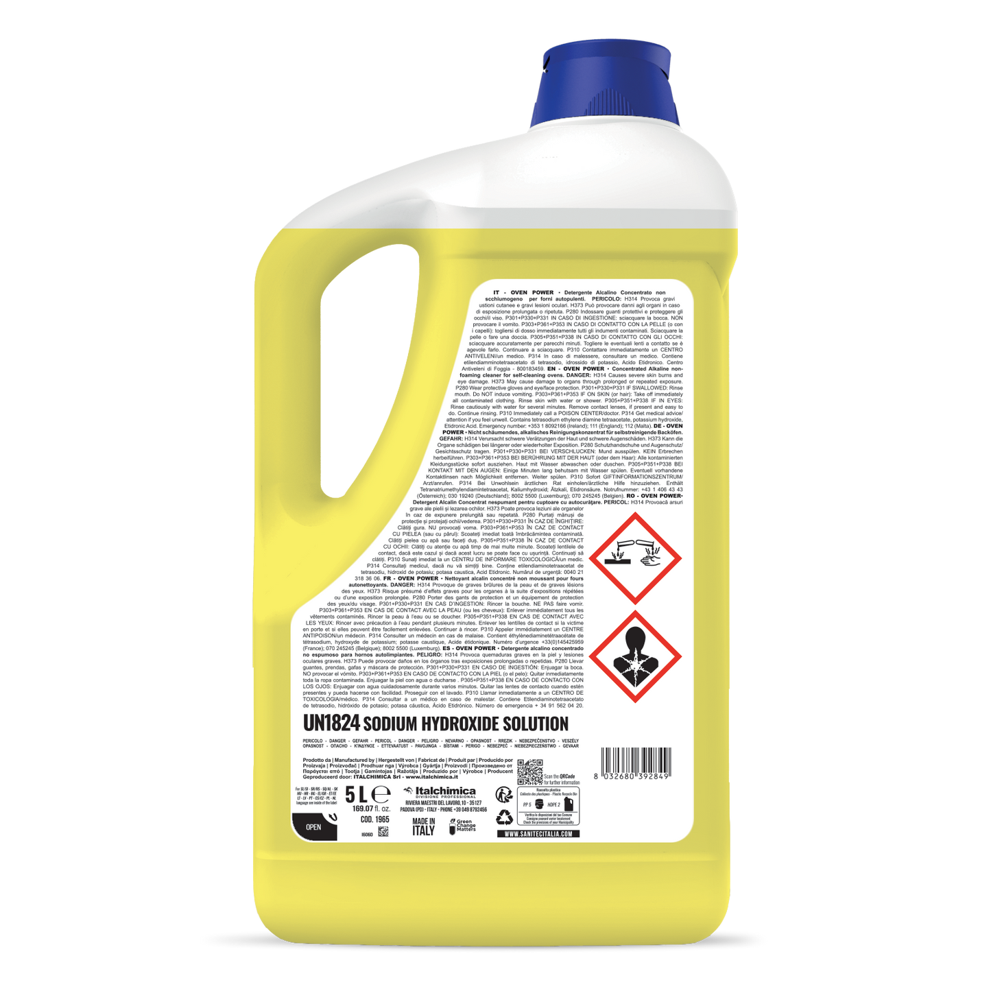 Sanitec Oven Power alkalischer, nicht schäumender Backofenreiniger 5 Liter