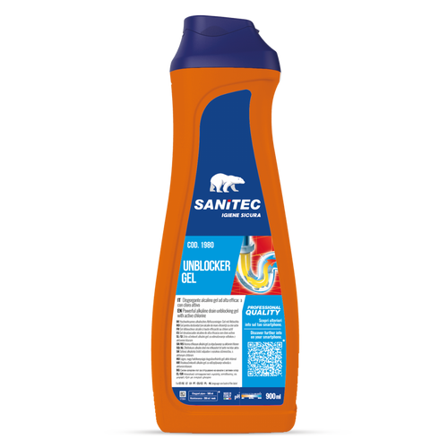 Disgorgante in gel per scarichi Sanitec Unblocker Gel 900 ml