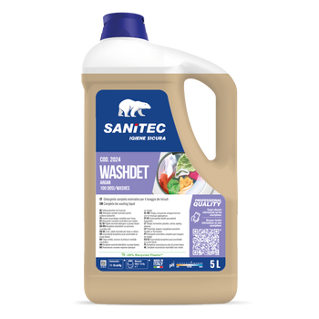 Detergente enzimatico per bucato Sanitec Washdet Argan 2x5 litri