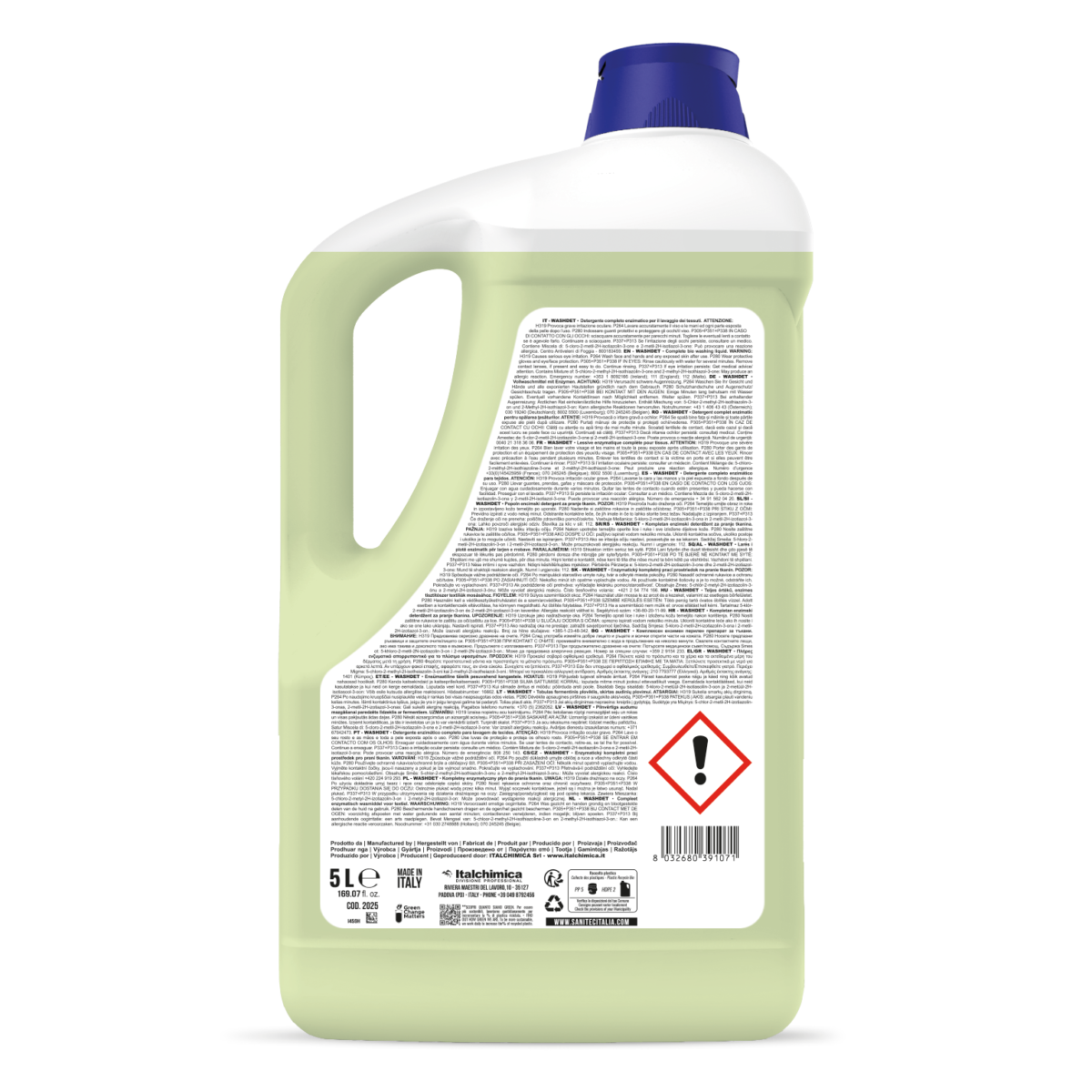 Detergente per lavaggio tessuti Sanitec WASHDET ORCHIDEA E MUSCHIO 5 lt