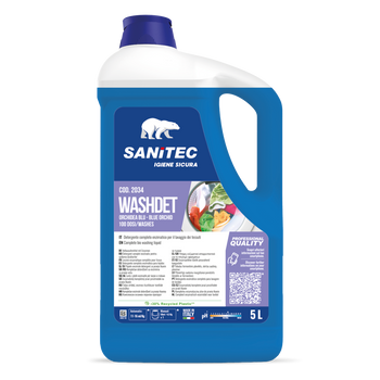 Detergente enzimatico per bucato Sanitec Washdet Orchidea Blu 5 litri