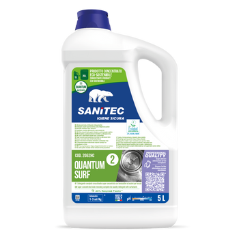Detergente enzimatico per lavanderia Sanitec Quantum Surf 2x5 litri