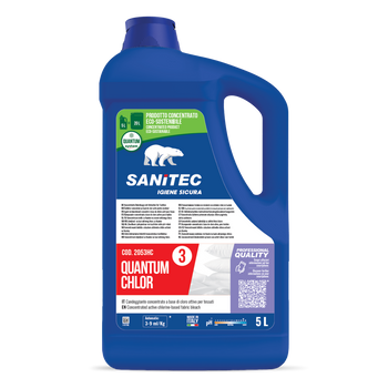 Candeggiante al cloro per lavanderia Sanitec Quantum Chlor 5 litri