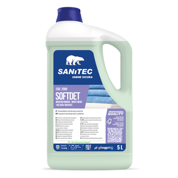 Ammorbidente concentrato per tessuti Sanitec Softdet Muschio Bianco 5 lt
