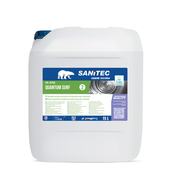Detergente enzimatico per lavanderia Sanitec Quantum Surf 15 litri