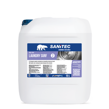 Detergente enzimatico per lavanderia Sanitec Laundry Surf 15 litri