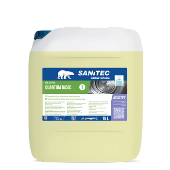 Detergente alcalino per lavanderia Sanitec Quantum Basic 15 litri