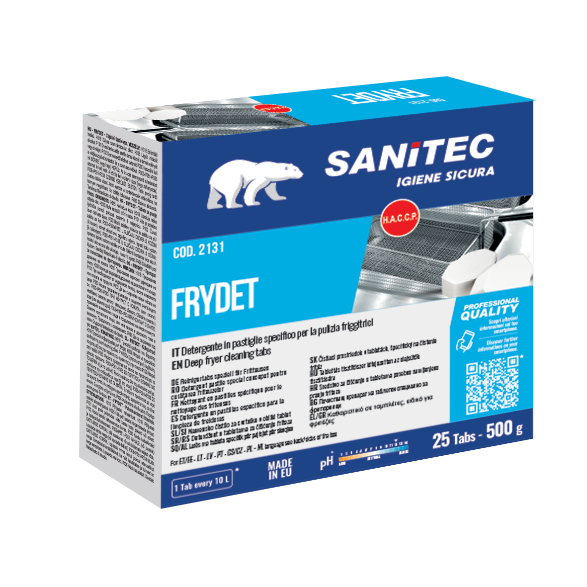 Reinigungsmitteltabletten speziell für Sanitec Frydet 25 Tabs