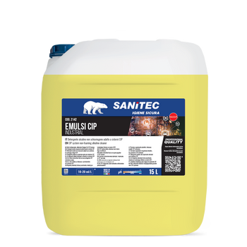 Detergente alcalino per sistemi CIP Sanitec Emulsi-CIP 15 litri