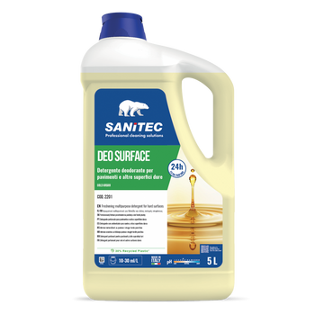 Detergente profumatore per pavimenti Sanitec Deo Surface Gold Argan 5 litri