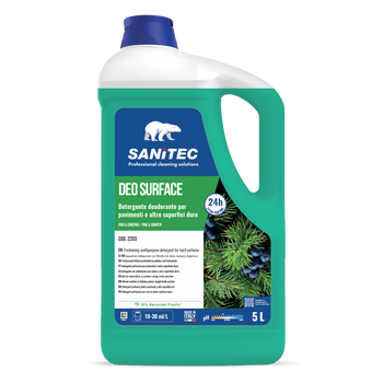 Detergente per pavimenti Sanitec DEO SURFACE Pino e Ginepro 5 litri