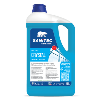 Detergente multiuso per vetri e polvere Sanitec Crystal 5 litri