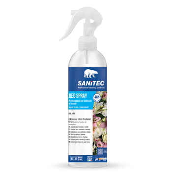 Profumatore spray per ambienti e tessuti Sanitec Deo Spray Bouquet di Fiori 300 ml