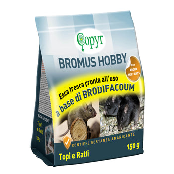 Esca derattizzante rodenticida Copyr BROMUS HOBBY PASTA 25ppm 150 gr