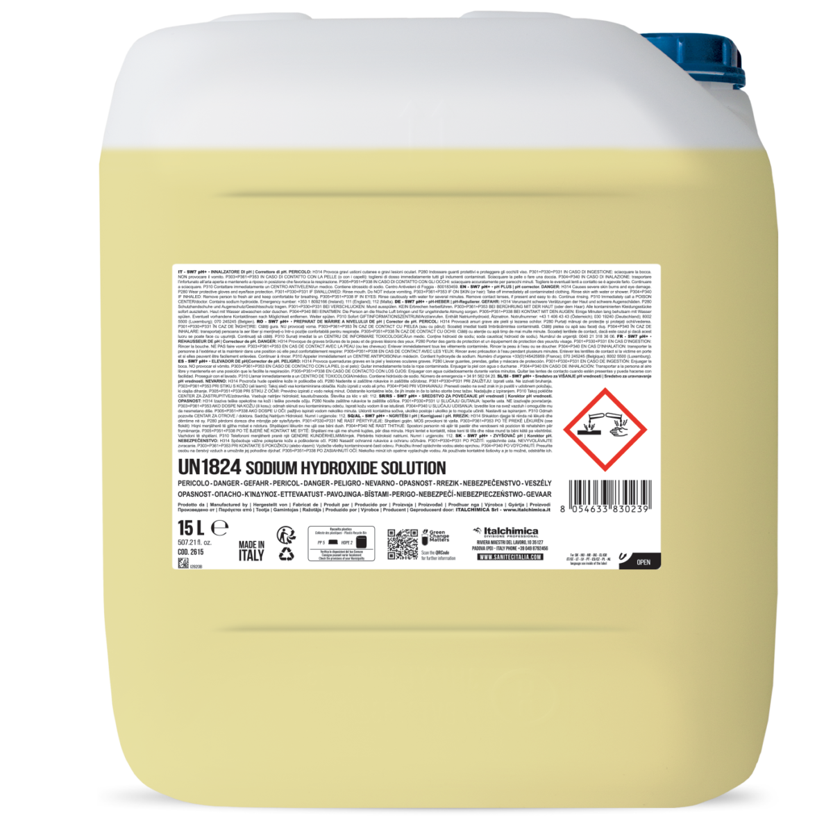 Innalzatore correttore di Ph Sanitec SW7 pH 15 lt