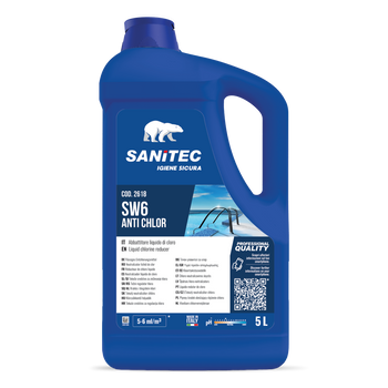 Abbattitore di cloro per piscine Sanitec SW6 Anti-Chlor 5 litri