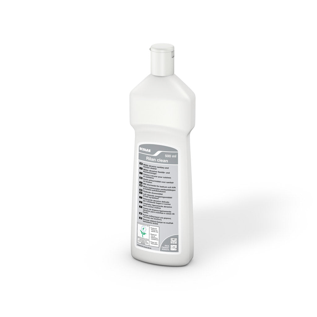 Detergente cremoso abrasivo Ecolabel per superfici dure Ecolab Rilan Clean 500 ml