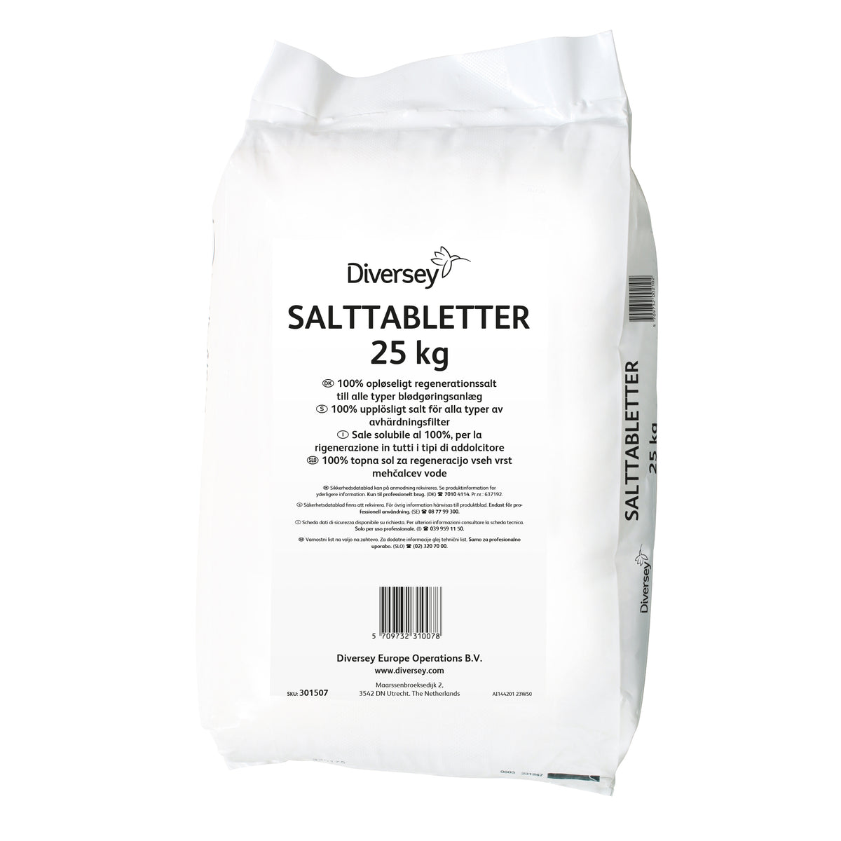 Sale in pastiglie per addolcitori Diversey Pastiglie di sale 25 kg