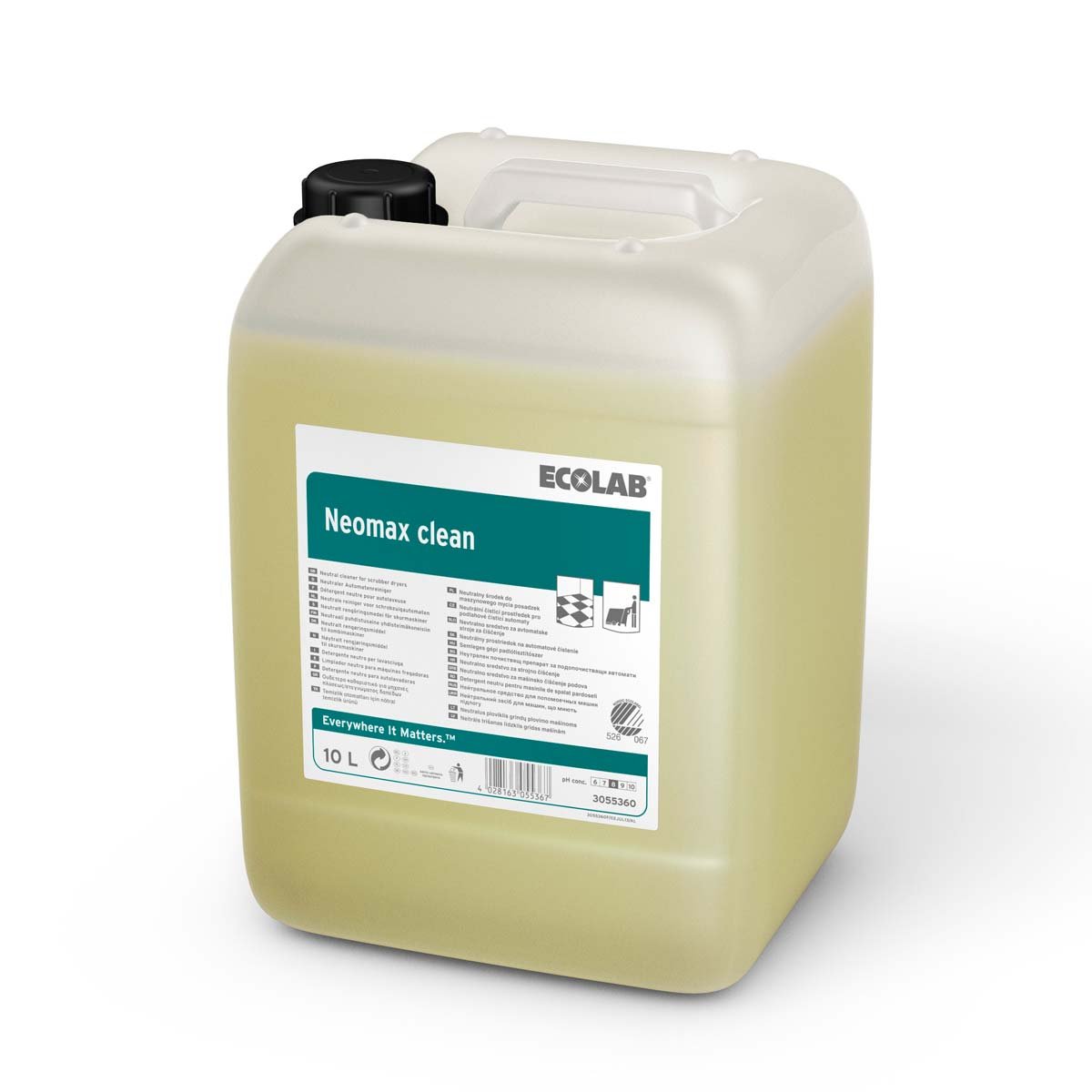 Detergente neutro per lavasciuga Ecolab Neomax Clean 10 litri